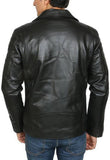 Biker Jacket - Men Real Lambskin Motorcycle Leather Biker Jacket KM463 - Koza Leathers