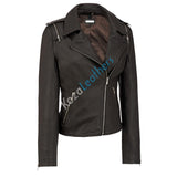 Biker / Motorcycle Jacket - Women Real Lambskin Leather Biker Jacket KW165 - Koza Leathers