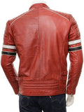 Biker Jacket - Men Real Lambskin Motorcycle Leather Biker Jacket KM464 - Koza Leathers