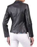 Koza Leathers Women's Real Lambskin Leather Blazer BW005