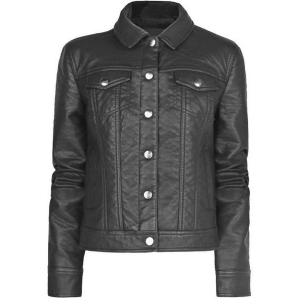 Biker / Motorcycle Jacket - Women Real Lambskin Leather Biker Jacket KW515 - Koza Leathers
