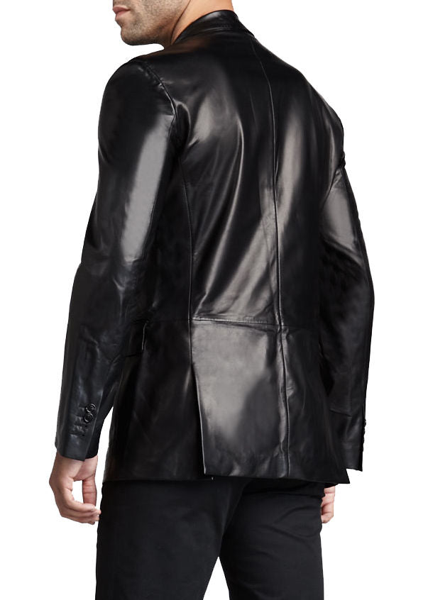 Koza Leathers Men's Real Lambskin Leather Blazer KB051