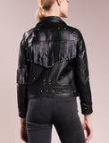 Biker / Motorcycle Jacket - Women Real Lambskin Leather Biker Jacket KW193 - Koza Leathers