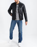 Biker Jacket - Men Real Lambskin Motorcycle Leather Biker Jacket KM237 - Koza Leathers