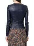 Biker / Motorcycle Jacket - Women Real Lambskin Leather Biker Jacket KW546 - Koza Leathers