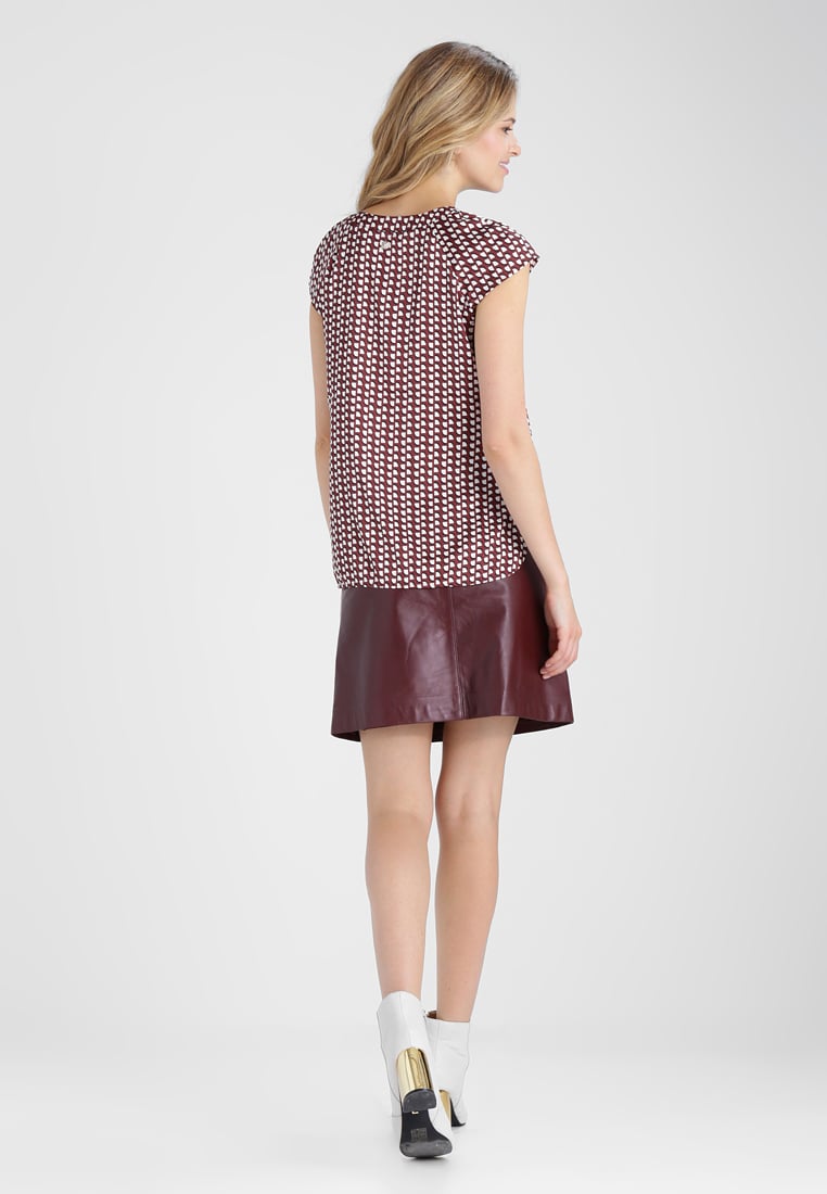 Knee Length Skirt - Women Real Lambskin Leather Mini Skirt WS116 - Koza Leathers