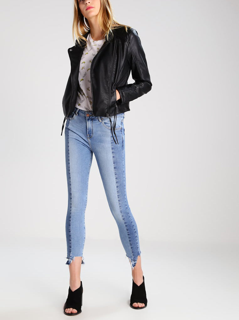 Biker / Motorcycle Jacket - Women Real Lambskin Leather Biker Jacket KW270 - Koza Leathers