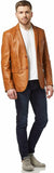 Koza Leathers Men's Real Lambskin Leather Blazer KB139
