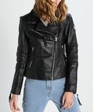 Biker / Motorcycle Jacket - Women Real Lambskin Leather Biker Jacket KW271 - Koza Leathers