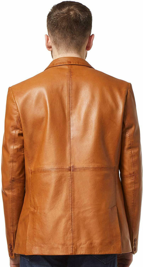 Koza Leathers Men's Real Lambskin Leather Blazer KB139