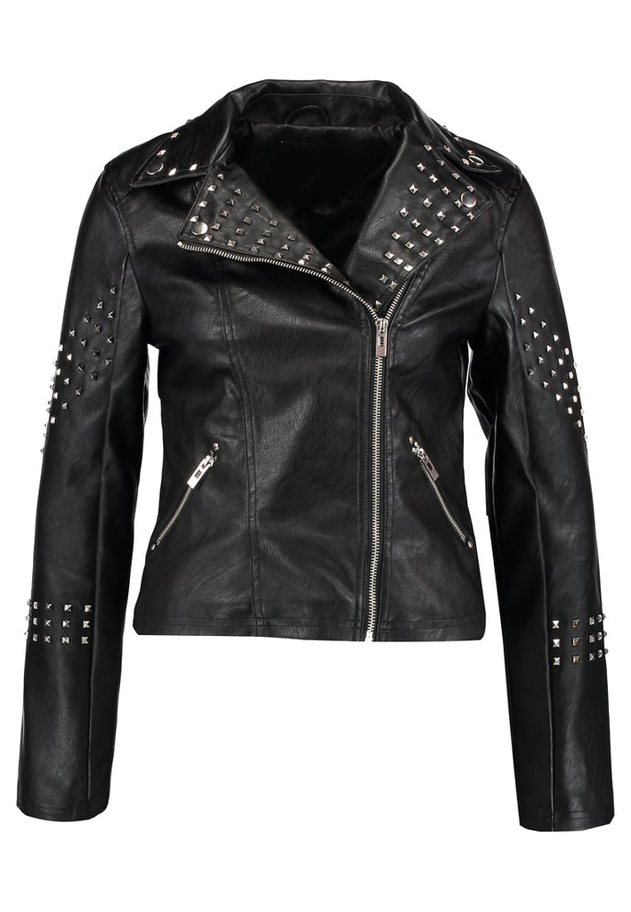 Biker / Motorcycle Jacket - Women Real Lambskin Leather Biker Jacket KW274 - Koza Leathers