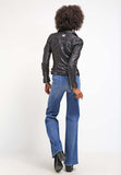 Biker / Motorcycle Jacket - Women Real Lambskin Leather Biker Jacket KW066 - Koza Leathers