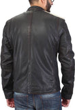 Biker Jacket - Men Real Lambskin Motorcycle Leather Biker Jacket KM473 - Koza Leathers