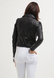 Biker / Motorcycle Jacket - Women Real Lambskin Leather Biker Jacket KW067 - Koza Leathers