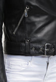 Biker / Motorcycle Jacket - Women Real Lambskin Leather Biker Jacket KW067 - Koza Leathers