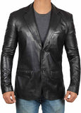 Koza Leathers Men's Real Lambskin Leather Blazer KB140