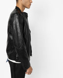 Biker Jacket - Men Real Lambskin Motorcycle Leather Biker Jacket KM693 - Koza Leathers