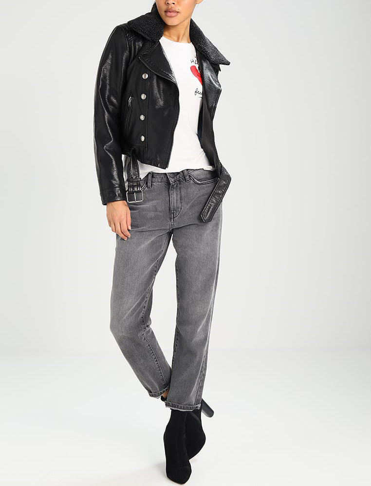 Biker / Motorcycle Jacket - Women Real Lambskin Leather Biker Jacket KW277 - Koza Leathers