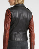 Biker / Motorcycle Jacket - Women Real Lambskin Leather Biker Jacket KW278 - Koza Leathers
