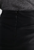 Knee Length Skirt - Women Real Lambskin Leather Mini Skirt WS124 - Koza Leathers