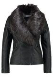Biker / Motorcycle Jacket - Women Real Lambskin Leather Biker Jacket KW194 - Koza Leathers