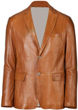 brandMe Men's Leather Blazer Genuine Soft Lambskin Coat Jacket BB25