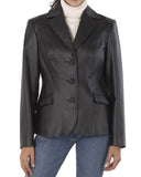 Koza Leathers Women's Real Lambskin Leather Blazer BW103