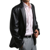 Koza Leathers Men's Real Lambskin Leather Blazer KB084