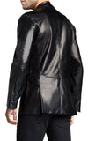 Koza Leathers Men's Real Lambskin Leather Blazer KB057