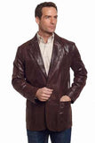 Koza Leathers Men's Real Lambskin Leather Blazer KB086
