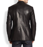 Koza Leathers Men's Real Lambskin Leather Blazer KB087