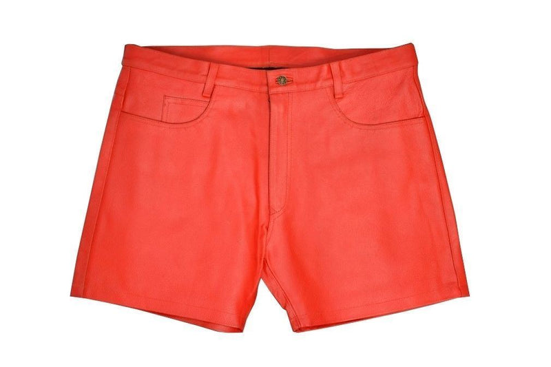 Koza Leathers Men's Real Lambskin Leather Shorts MS020