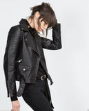 Biker / Motorcycle Jacket - Women Real Lambskin Leather Jacket KW003 - Koza Leathers