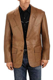 Koza Leathers Men's Real Lambskin Leather Blazer KB092