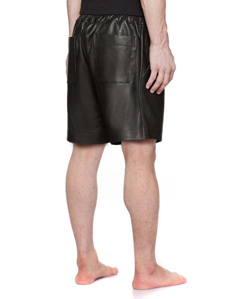 Koza Leathers Men's Real Lambskin Leather Shorts MS021
