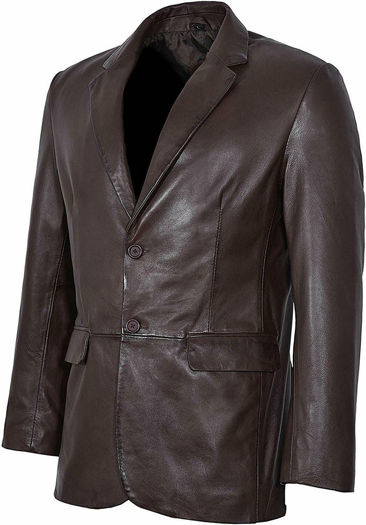 Koza Leathers Men's Real Lambskin Leather Blazer KB169
