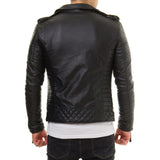Biker Jacket - Men Real Lambskin Leather Jacket KM002 - Koza Leathers