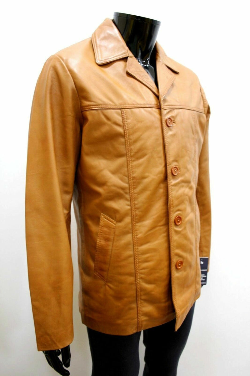 Koza Leathers Men's Real Lambskin Leather Blazer KB170