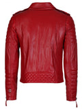 Biker Jacket - Men Real Lambskin Leather Jacket KM019 - Koza Leathers