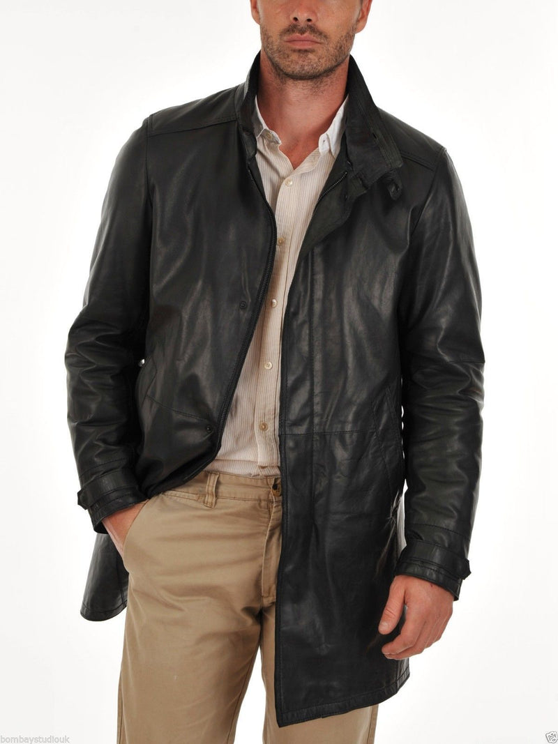 Men's Genuine Leather Trench Coat & Jackets – Koza Leathers