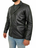 Koza Leathers Men's Real Lambskin Leather Blazer KB172