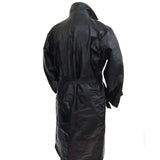 Koza Leathers Men's Genuine Lambskin Trench Coat Real Leather Jacket TM048