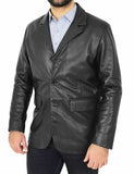 Koza Leathers Men's Real Lambskin Leather Blazer KB173