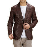 Koza Leathers Men's Real Lambskin Leather Blazer KB174
