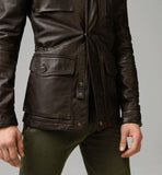 Koza Leathers Men's Genuine Lambskin Trench Coat Real Leather Jacket TM029