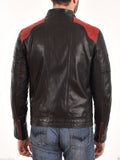 Biker Jacket - Men Real Lambskin Leather Jacket KM023 - Koza Leathers