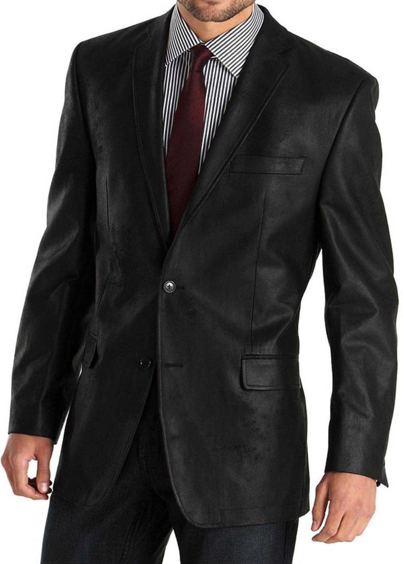 Leather Blazer - Men Real Sheepskin Leather Blazer KB017 - Koza Leathers