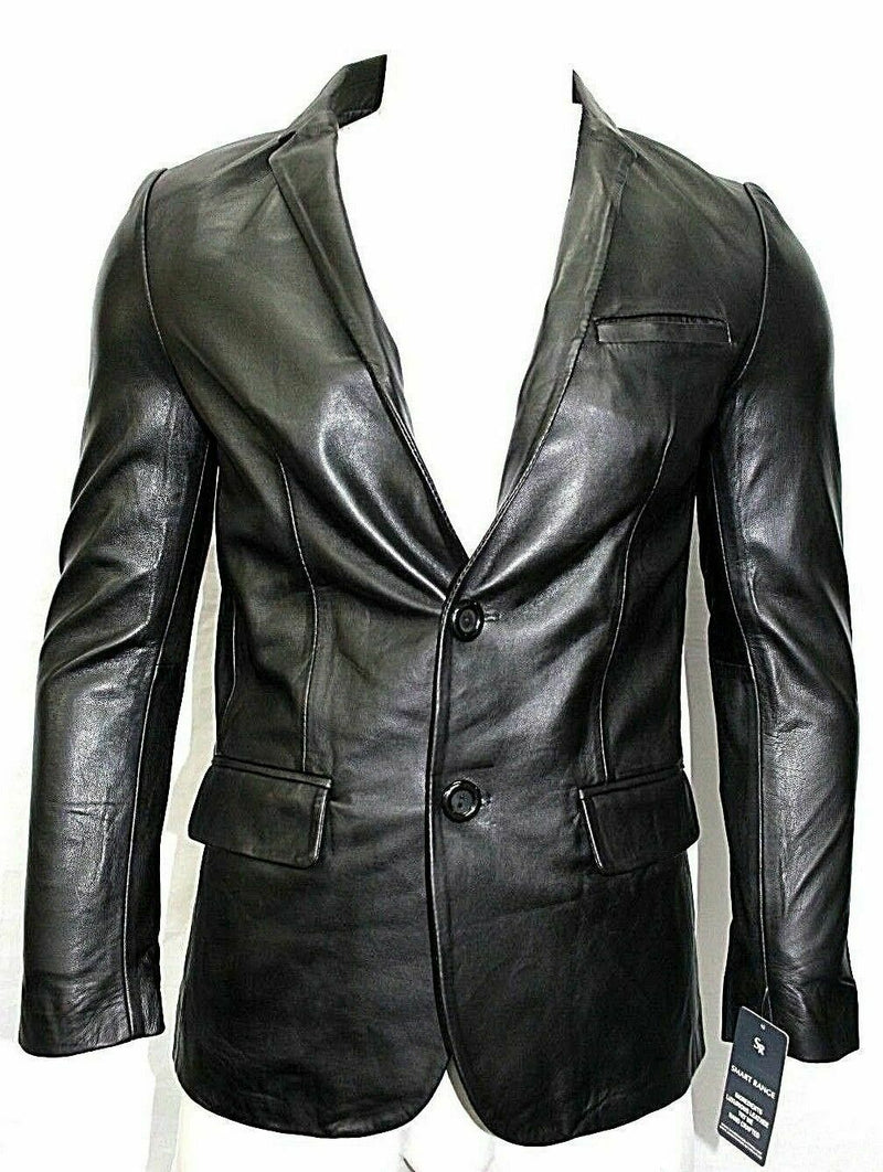 Koza Leathers Men's Real Lambskin Leather Blazer KB180