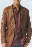 Koza Leathers Men's Real Lambskin Leather Blazer KB081