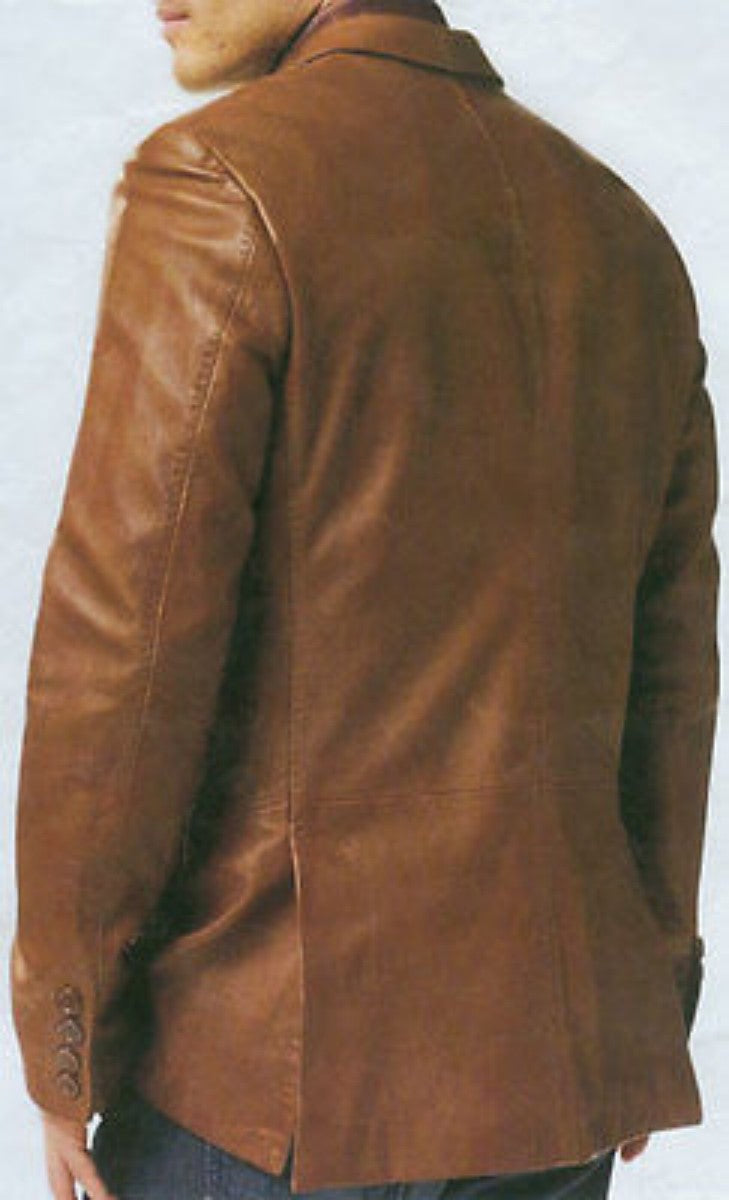 Koza Leathers Men's Real Lambskin Leather Blazer KB081